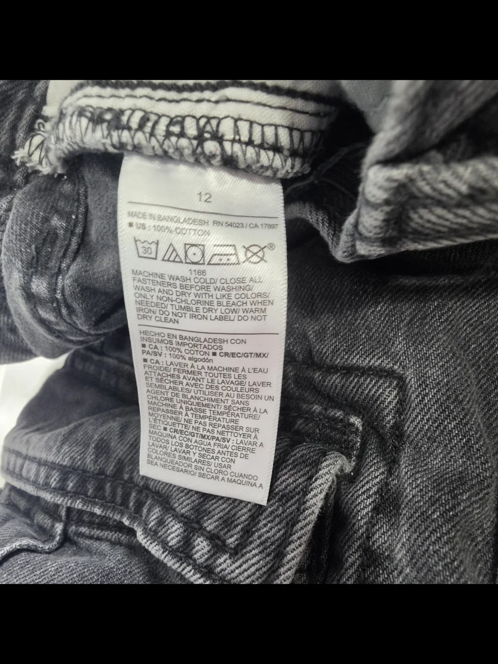 Old Navy Black Bootcut Cargo Jeans